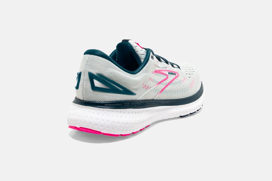 Brooks Glycerin 19 Road Running Shoes Womens White/Pink 507649-XSF